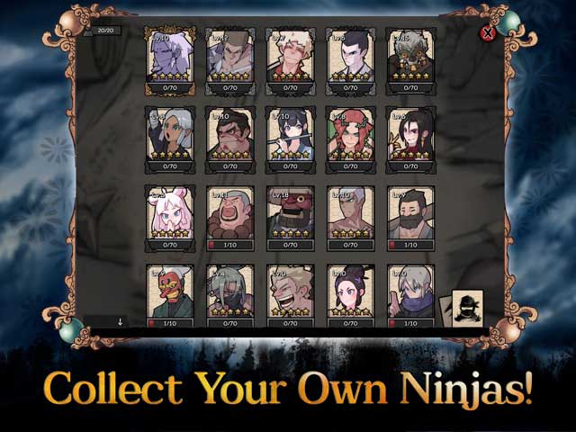 Thu thập các ninja độc đáo của riêng bạn