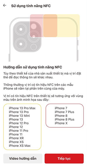 Các dòng điện thoại iPhone có hỗ trợ đọc NFC giúp người dùng đăng nhập vào tài khoản VNeID bằng CCCD gắn chip