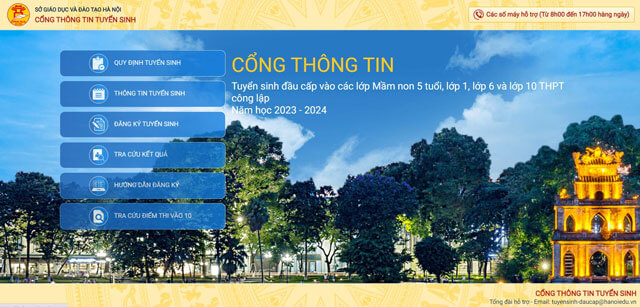 Hà Nội tiếp tục tuyển sinh trực tuyến đầu cấp