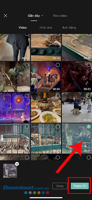 ghep 2 video chay song song CapCut dien thoai 2*422412