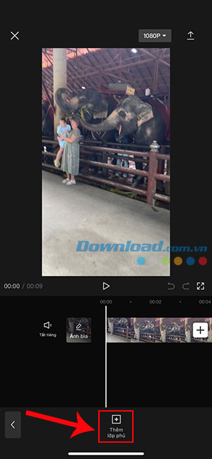 ghep 2 video chay song song CapCut dien thoai 6*422411