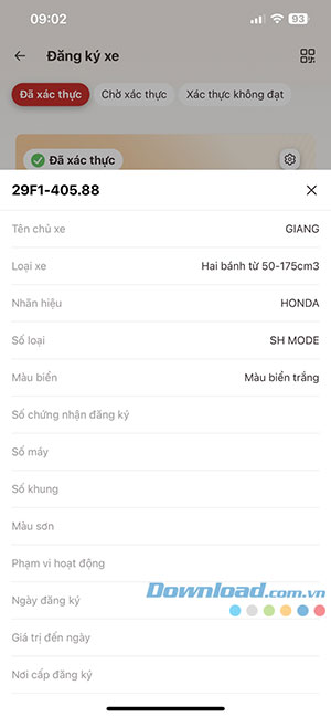 xuat trinh dang ky xe VNeID 4*422495