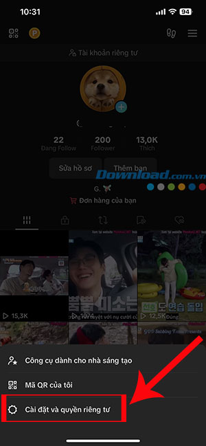 tat am thanh video khi vua mo TikTok 3*423106