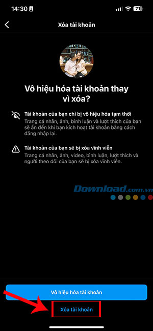 Xoa tai khoan Instagram 9*423380