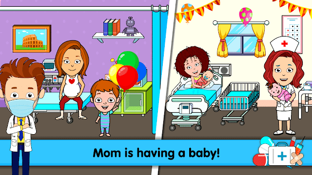 Bạn được trải nghiệm cuộc sống trong bệnh viện trong game My Hospital Town Doctor Games