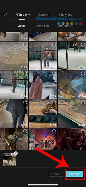 xoa nen video CapCut dien thoai 2*426282