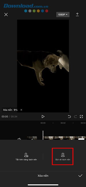 xoa nen video CapCut dien thoai 5*426274