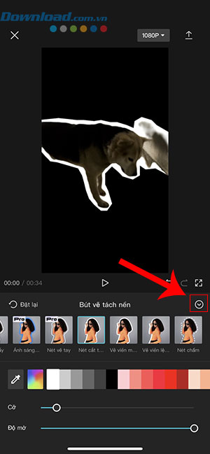 xoa nen video CapCut dien thoai 7*426279