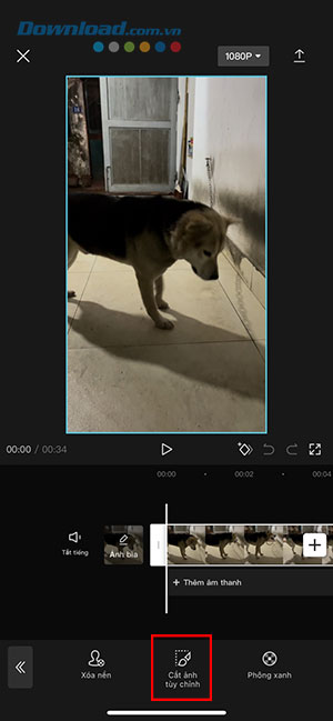 xoa nen video CapCut dien thoai 8*426275