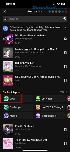 tim kiem bai hat thinh hanh tren TikTok 9*426458