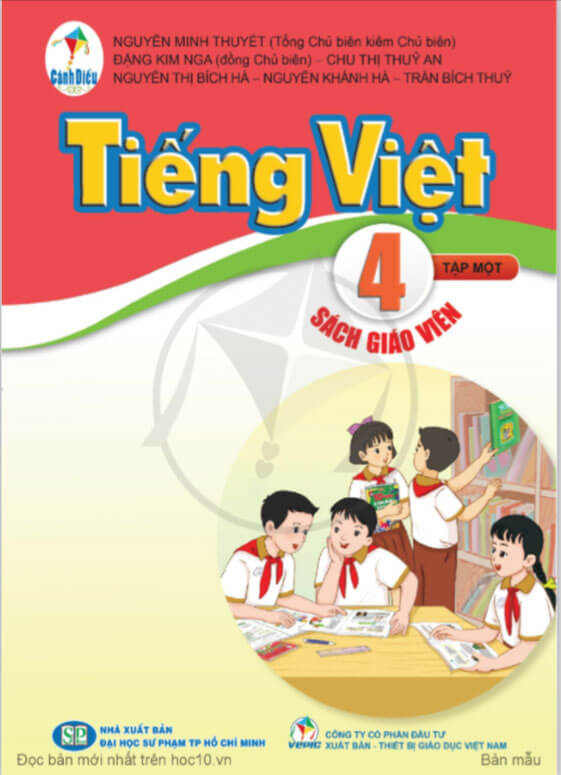 Sách giáo viên Tiếng Việt 4 - Tập Một Cánh Diều