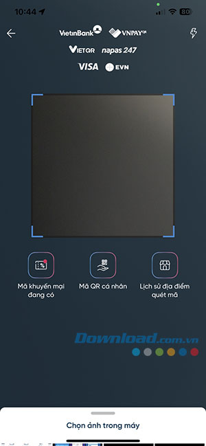 VietinBank rut tien lien ngan hang bang ma QR 6*427112