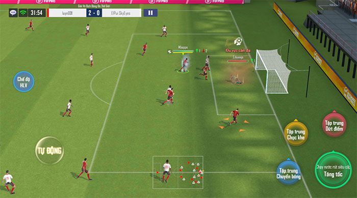 Tham gia những trận cầu đỉnh cao trong Football Pro VTC