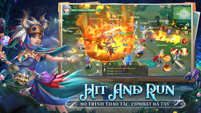 Thoải mái so trình thao tác, combat đã tay