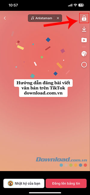 cach dang bai viet van ban tren TikTok 8*427708
