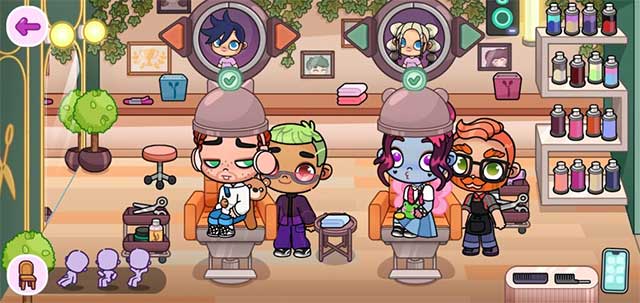 Vào tiệm cắt tóc để thay đổi kiểu tóc