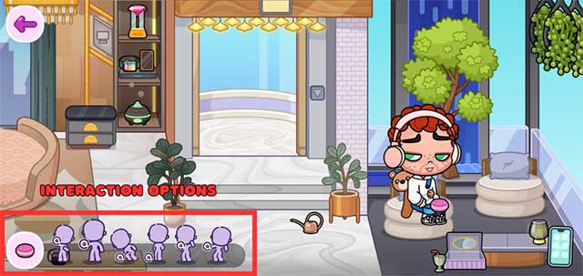 Kéo đồ vật vào tay nhân vật của bạn để tương tác với chúng