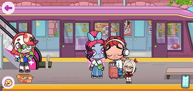 Nhà ga có rất nhiều tương tác thú vị