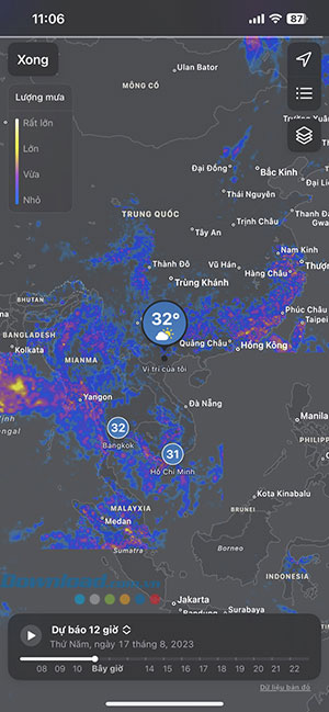 cach xem du bao thoi tiet tren iPhone 12*429119