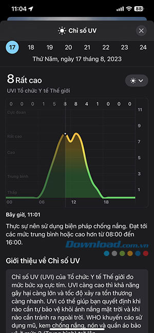 cach xem du bao thoi tiet tren iPhone 6*429107