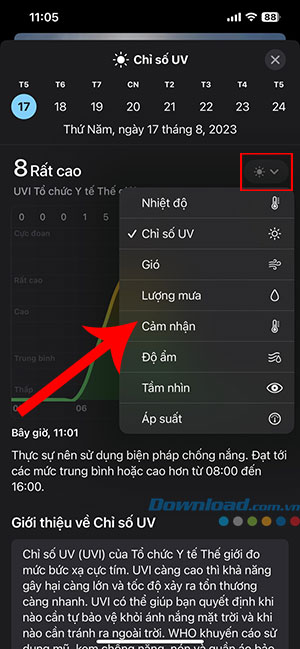 cach xem du bao thoi tiet tren iPhone 7*429108