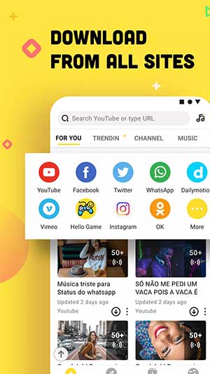 Tải từ nhiều trang web