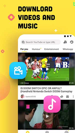 Tải cả nhạc và video