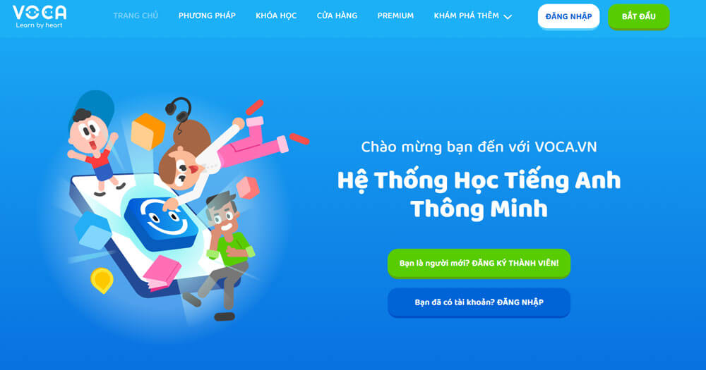 Trang chủ VOCA.vn - Hệ thống học Tiếng Anh thông minh