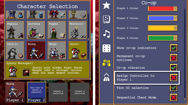 Bạn và bạn bè lựa chọn nhân vật với bốn hộp màu sắc