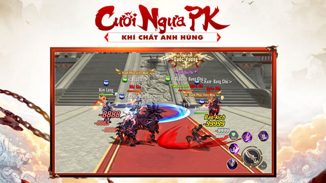 Hệ thống thời trang đặc sắc từ: Tọa Kỵ - Cánh - Vũ Khí - Tóc - Quần Áo