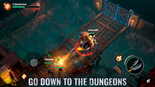 Đi xuống các ngục tối và chiến đấu 