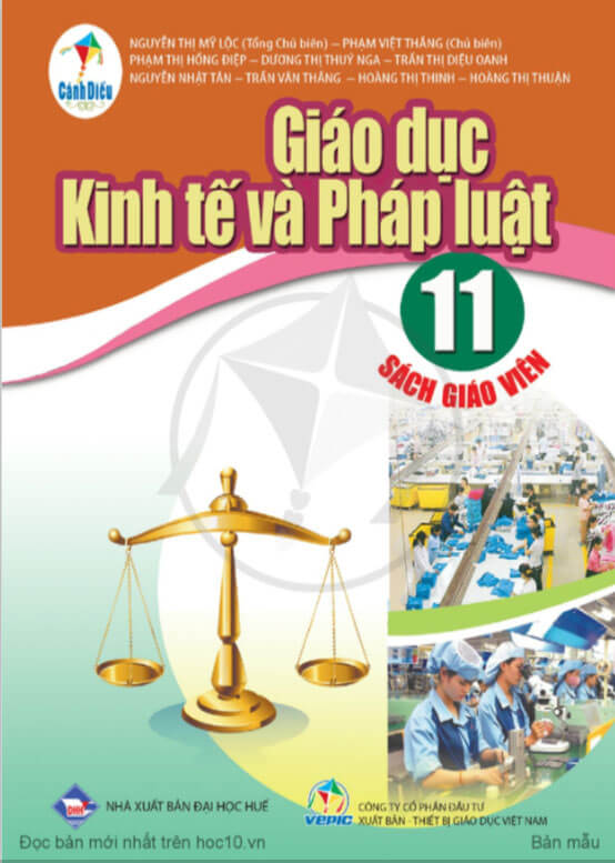Sách giáo viên Giáo dục kinh tế và pháp luật 11 Cánh Diều
