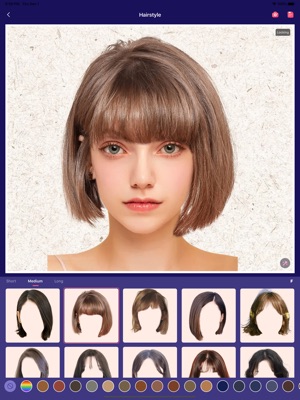Hair Editor cho bạn thử các kiểu tóc khác nhau