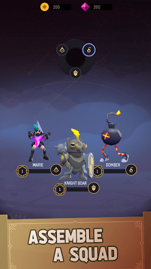 Xây dựng đội hình chiến đấu của bạn trong game Legacy wizard endless survival 