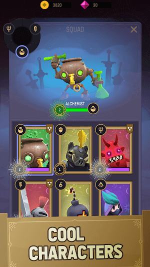 Các nhân vật độc đáo, kỹ năng đa dạng