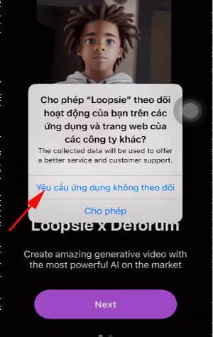Không cho phép Loopsie theo dõi hoạt động của bạn
