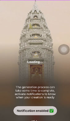 Mất vài giây để xử lý