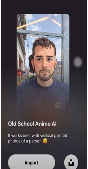 Chọn Import để tải ảnh của mình lên