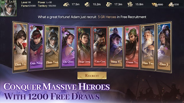 Dẫn dắt một lượng lớn anh hùng với 1200 lần rút