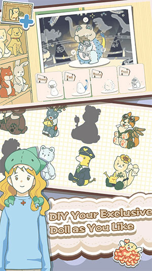 Little Corner Tea House có bộ sưu tập thú bông khổng lồ để người chơi chế tạo