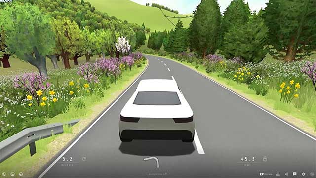 Slow Roads là một trò chơi mô phỏng lái xe ngắm cảnh thư giãn
