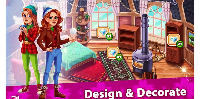 Thiết kế và trang trí nhà cửa trong game mô phỏng Welcome to Primrose Lake 4 cho Android 