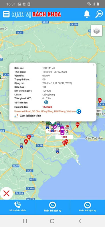 Định vị oto trên Định Vị Bách Khoa