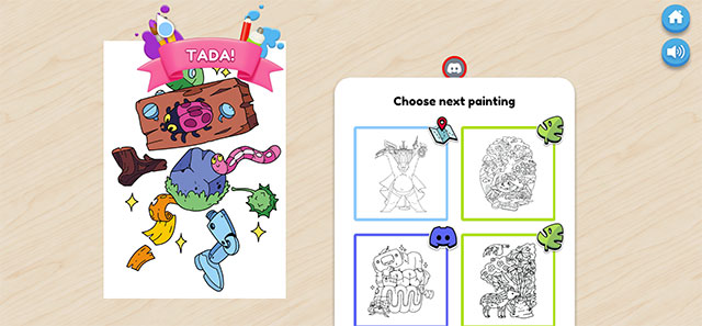 Giải trí với game tô màu Color Together trên kênh Discord