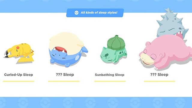 Bạn có thể phát hiện ra một Pokémon ngủ theo kiểu hiếm có 
