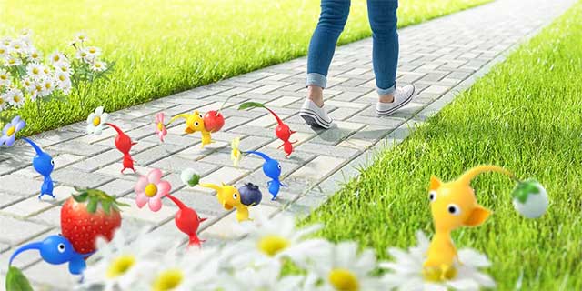Đội quân Pikmin nhỏ bé của bạn sẽ di chuyển về hướng có kho báu