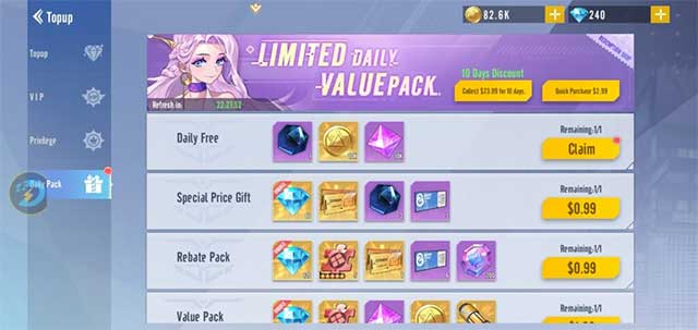 Có rất nhiều tài nguyên để thu thập trong Fate: Goddess Awakening