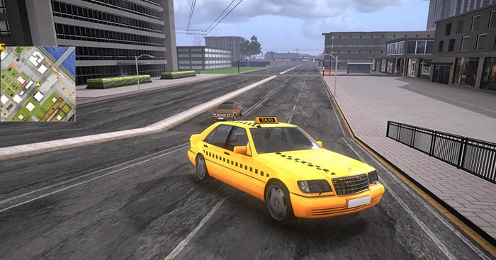 Taxi Simulator in CityGame lái taxi trong thành phố