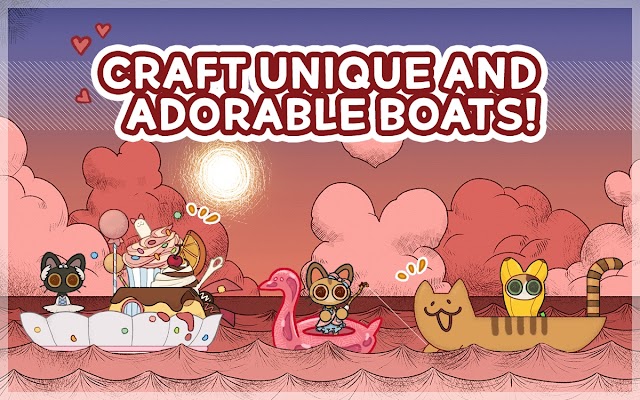 Bạn cùng các ngư dân mè ra khơi trên những con thuyền độc đáo trong game Cat Odyssey: Fishermeow