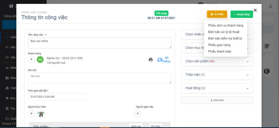 Zinwork - Hỗ trợ quản lý công việc và tiến độ